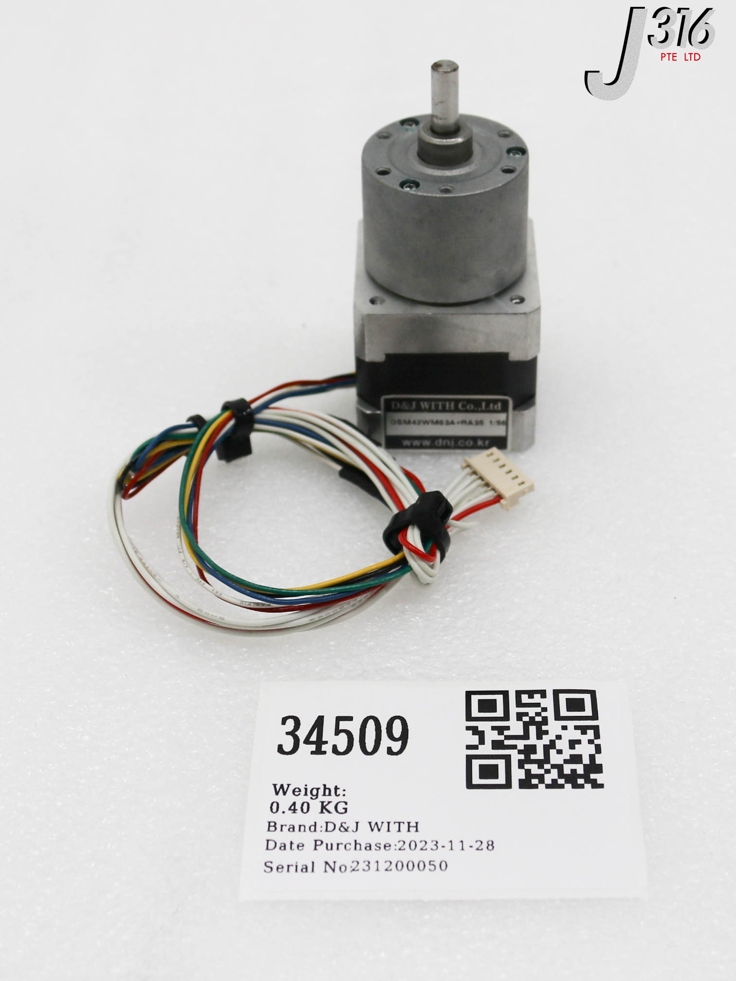 ･ 34509 D&J WITH SPUR GEARED MOTOR DSM42WM63A+RA35 | eBay